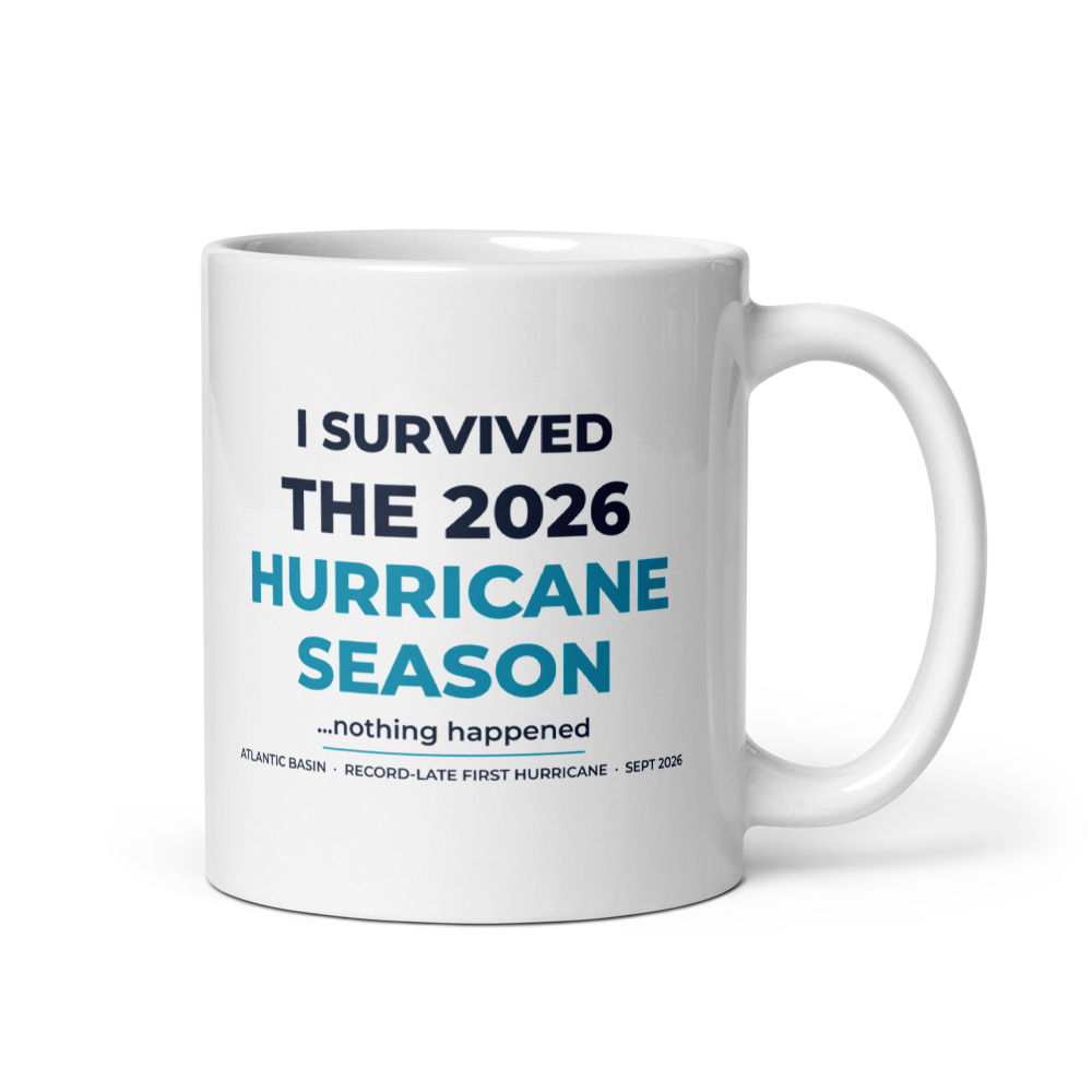 I Survived the 2026 Hurricane Season Mug in White