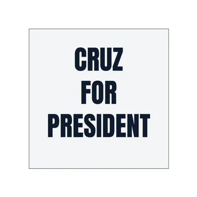 CRUZ · FOR · PRESIDENT in White