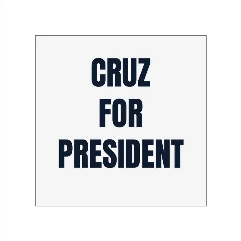 CRUZ · FOR · PRESIDENT in White