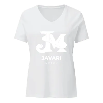 Women's Relaxed V-Neck T-Shirt in Berry