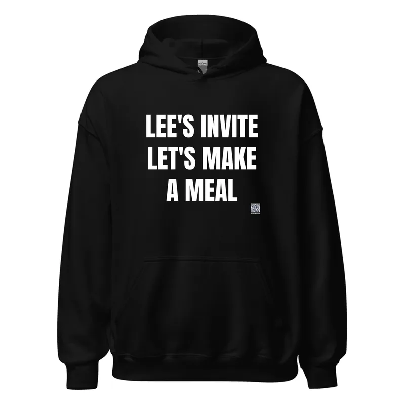 LEE'S INVITE · LET'S MAKE · A MEAL in Black
