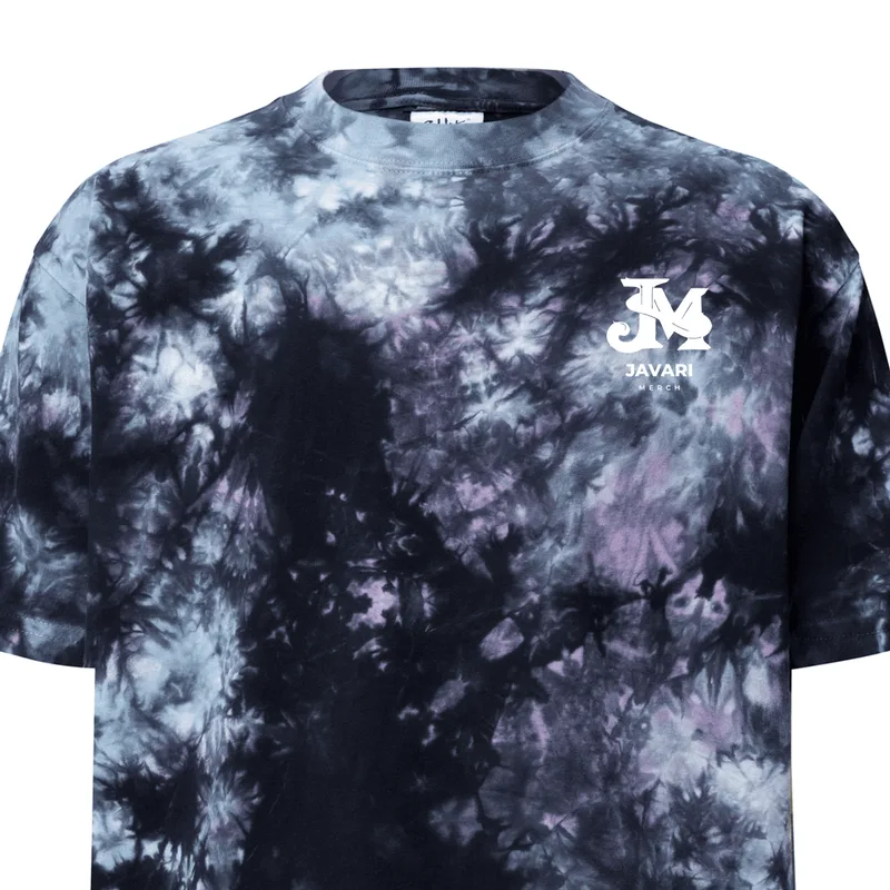 Unisex Oversized Tie-Dye T-Shirt in Milky way
