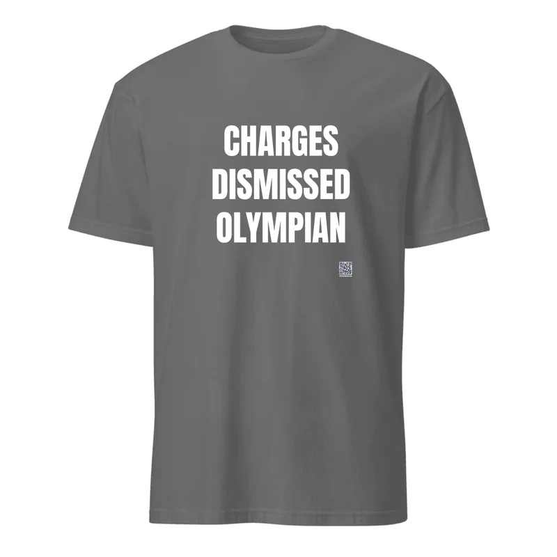 CHARGES · DISMISSED · OLYMPIAN in Graphite Heather