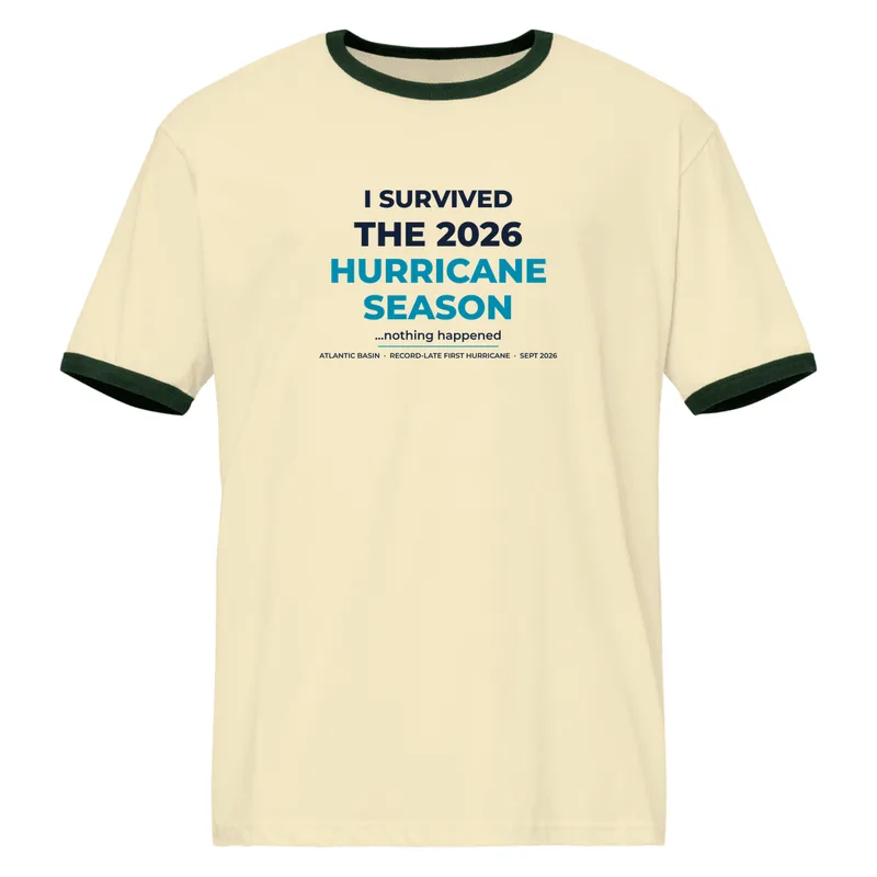 Unisex Ringer T-Shirt in Natural / Forest Green