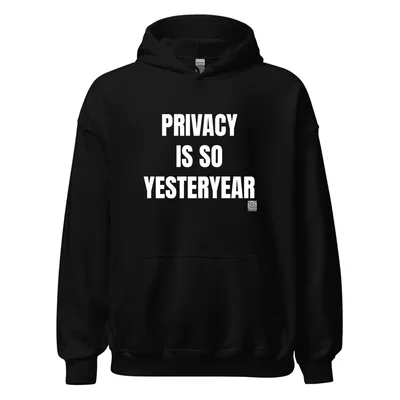 PRIVACY · IS SO · YESTERYEAR in Black