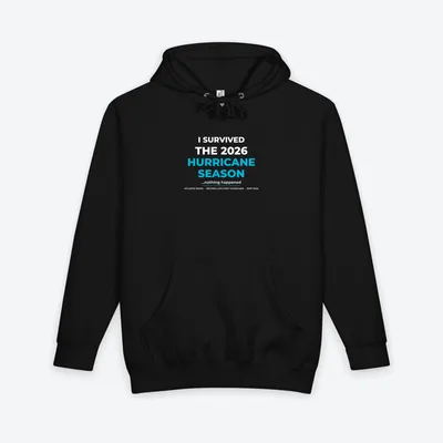 Unisex Heavyweight Pullover Hoodie in Black