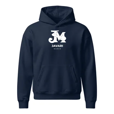 Unisex Relaxed Mid-Weight Chaser Hooded Sweatshirt in French Navy
