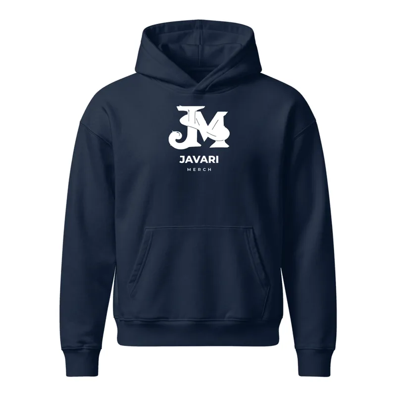Unisex Relaxed Mid-Weight Chaser Hooded Sweatshirt in French Navy