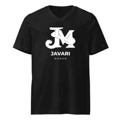Unisex V-Neck Tee in Dark Grey Heather