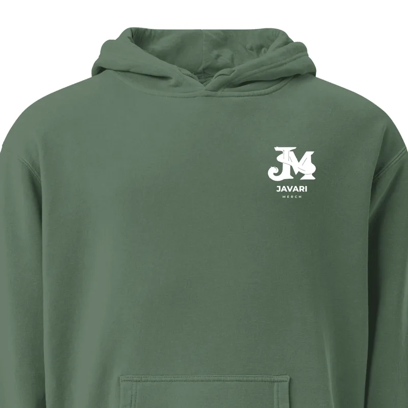 Unisex Pigment-Dyed Hoodie in Pigment Alpine Green