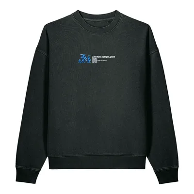 Unisex Vintage Garment-Dyed Easer Sweatshirt in G. Dyed Black Rock