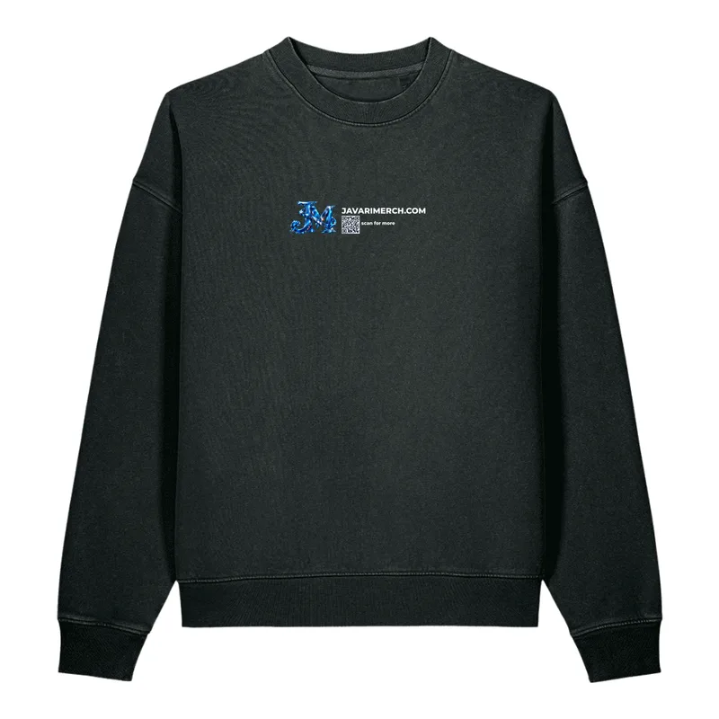 Unisex Vintage Garment-Dyed Easer Sweatshirt in G. Dyed Black Rock