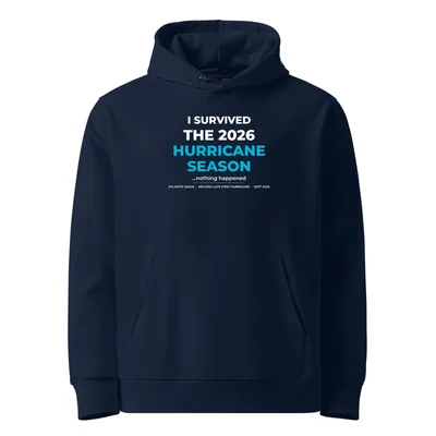 Unisex Essential Organic Cruiser 2.0 Hoodie in French Navy