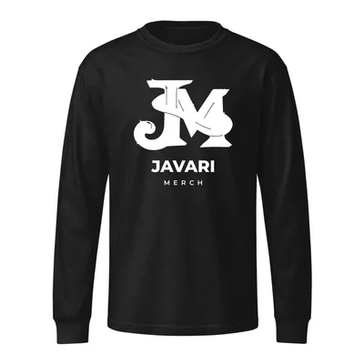 Unisex Garment Dye Heavyweight Long Sleeve Tee in Black