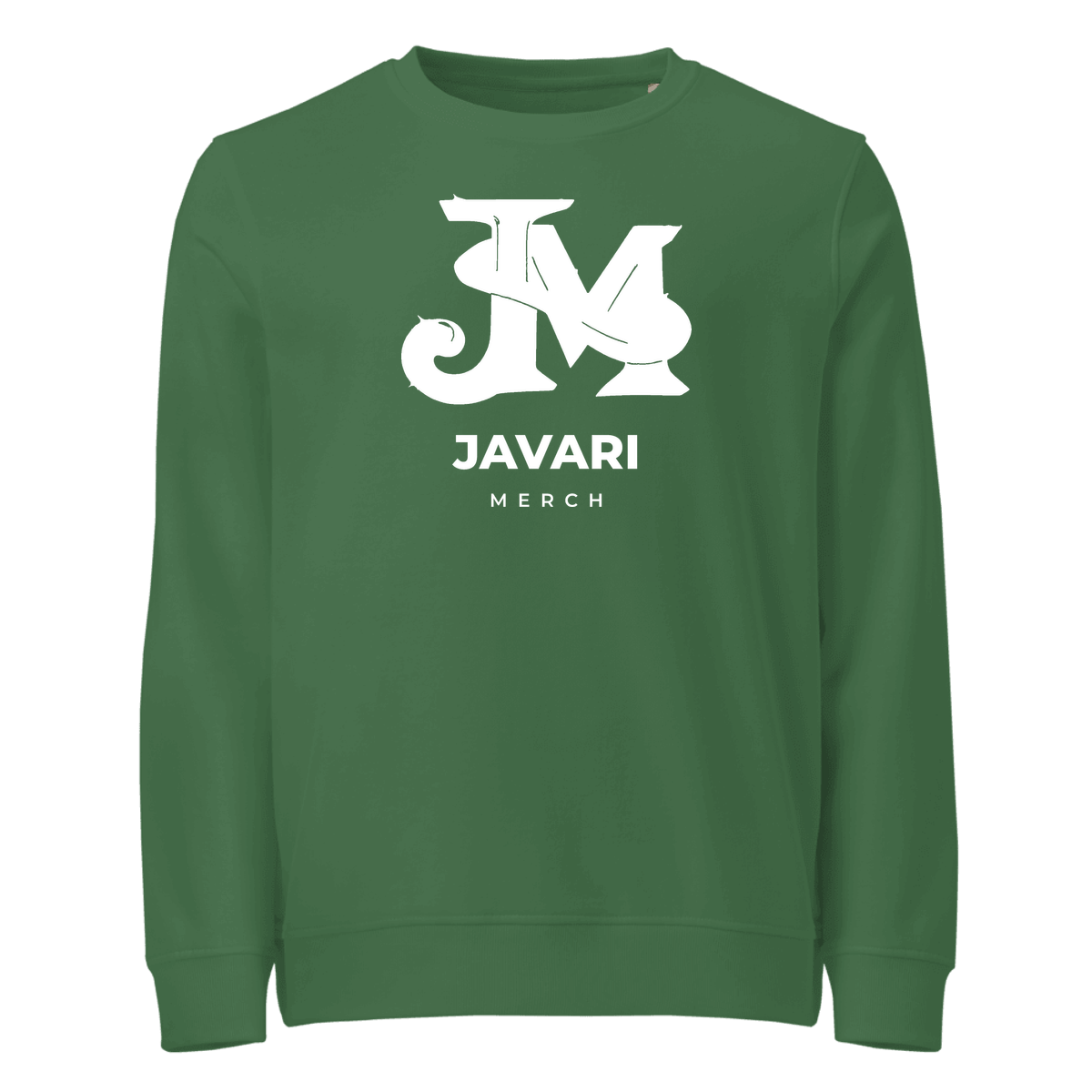 Unisex Organic Sweatshirt in Bottle Green