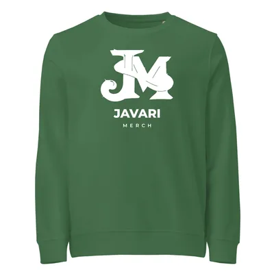 Unisex Organic Sweatshirt in Bottle Green