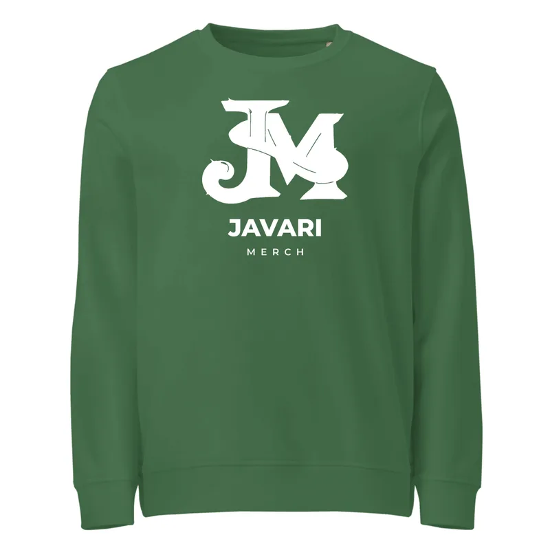 Unisex Organic Sweatshirt in Bottle Green
