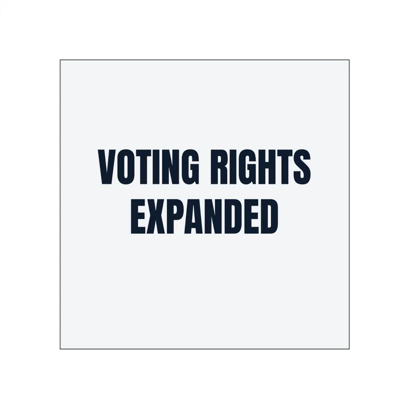 VOTING RIGHTS · EXPANDED in White
