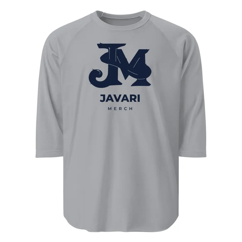 Unisex 3/4 Sleeve Raglan Shirt in Heather Grey/Heather Charcoal