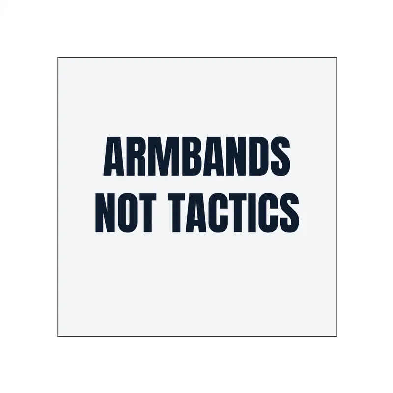 ARMBANDS · NOT TACTICS in White