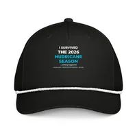 Classic Rope Cap — Black/White · One size