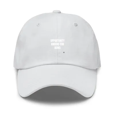 OPPORTUNITY · KNOCKS FOR · DEMS in Dark Grey