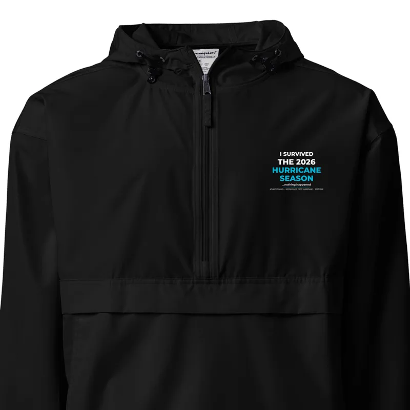 Unisex Champion Packable Anorak in Black