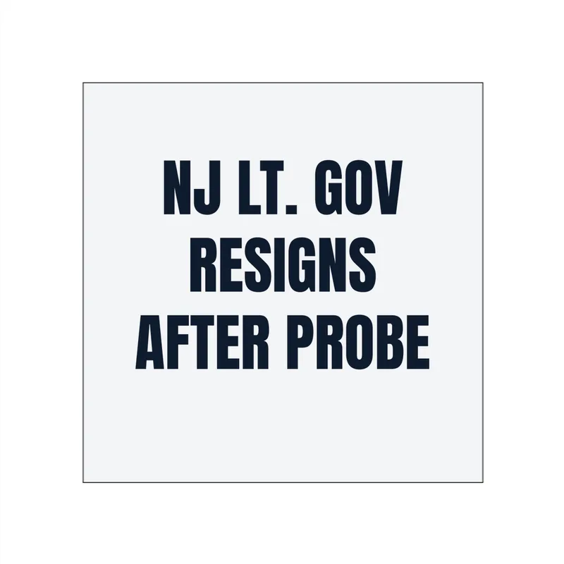 NJ LT. GOV · RESIGNS · AFTER PROBE in White
