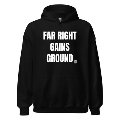 FAR RIGHT · GAINS · GROUND in Black