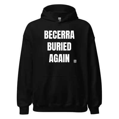 BECERRA · BURIED · AGAIN in Black