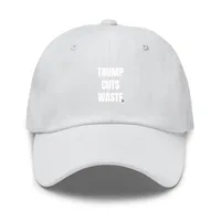 TRUMP · CUTS · WASTE — Dark Grey · One size