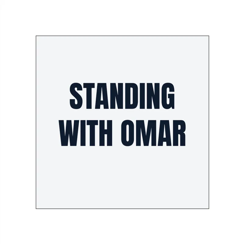 STANDING · WITH OMAR in White