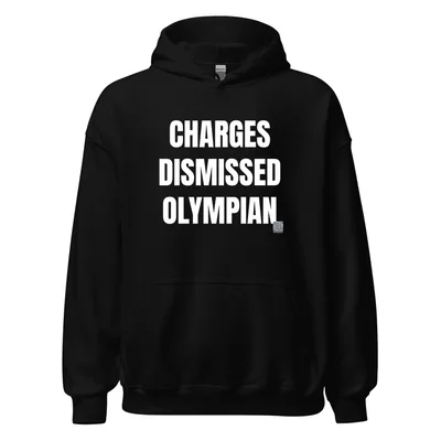 CHARGES · DISMISSED · OLYMPIAN in Black