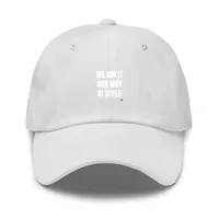 WE DID IT · OUR WAY · AI STYLE — Dark Grey · One size
