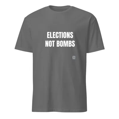 ELECTIONS · NOT BOMBS in Graphite Heather