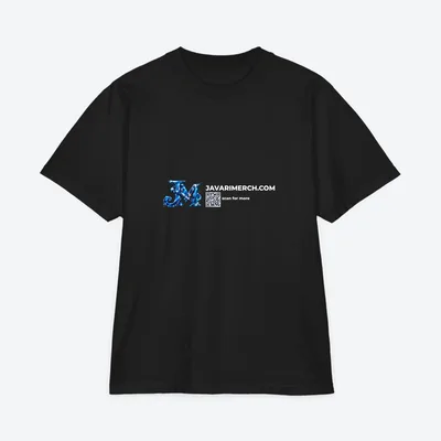 Unisex Garment-Dyed Drop-Shoulder T-Shirt in Black