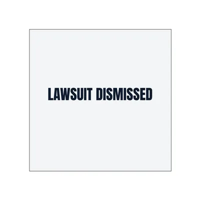 LAWSUIT DISMISSED in White