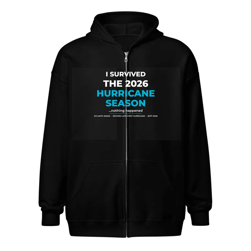 Unisex Heavy Blend Zip Hoodie in Black