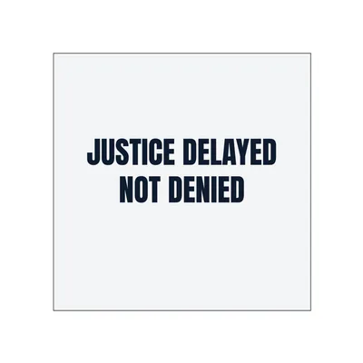 JUSTICE DELAYED · NOT DENIED in White