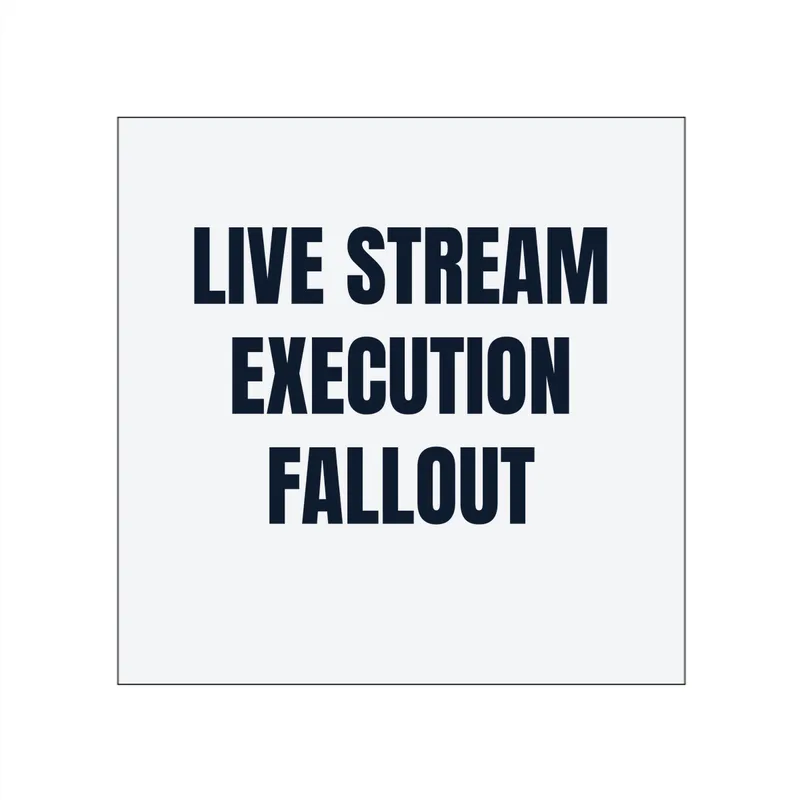 LIVE STREAM · EXECUTION · FALLOUT in White