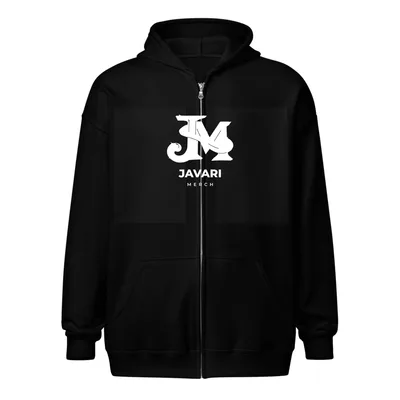 Unisex Heavy Blend Zip Hoodie in Black