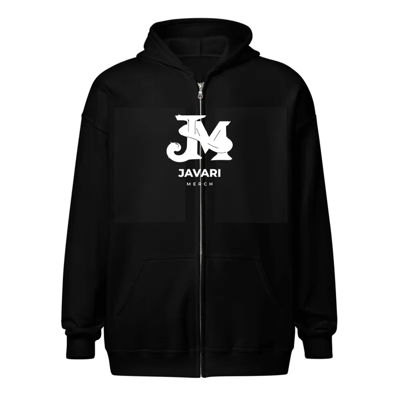 Unisex Heavy Blend Zip Hoodie in Black