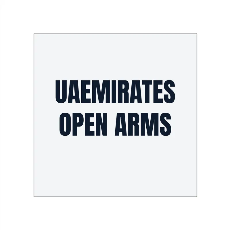 UAEMIRATES · OPEN ARMS in White