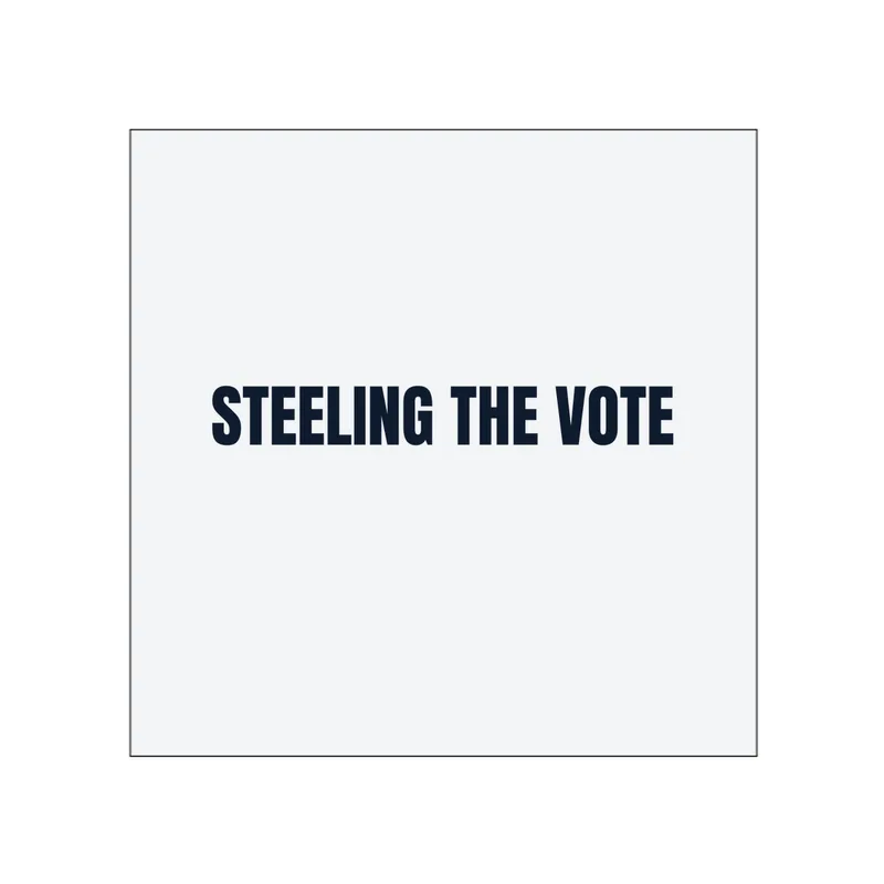 STEELING THE VOTE in White