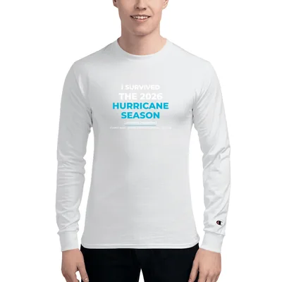 Men’s Champion Long Sleeve T-Shirt in Black