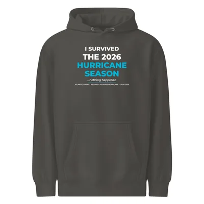 Unisex Premium Mid-Weight Hoodie in Charcoal Heather