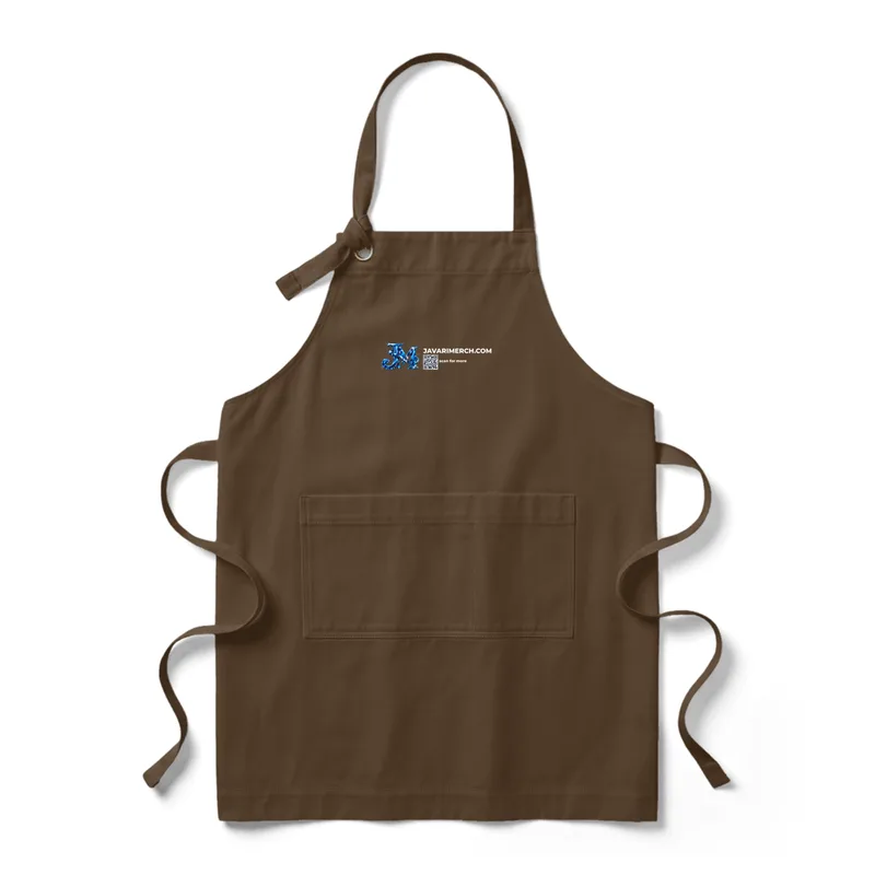 Signature Heavy Twill Bib Apron in Brown