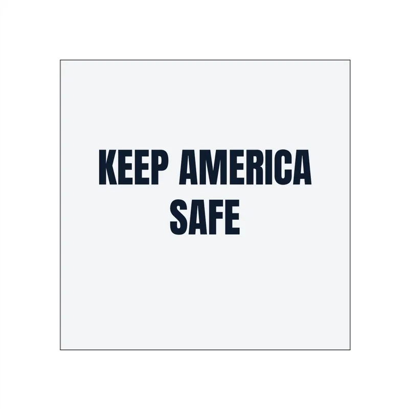 KEEP AMERICA · SAFE in White