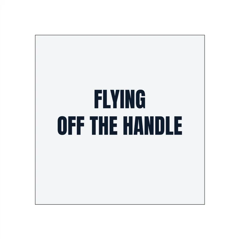 FLYING · OFF THE HANDLE in White