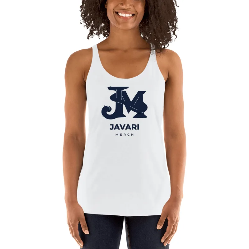 Women's Racerback Tank Top in Heather White